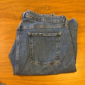 Old Navy Women’s Extra High Rise Sky High Wide Legged Blue Jeans